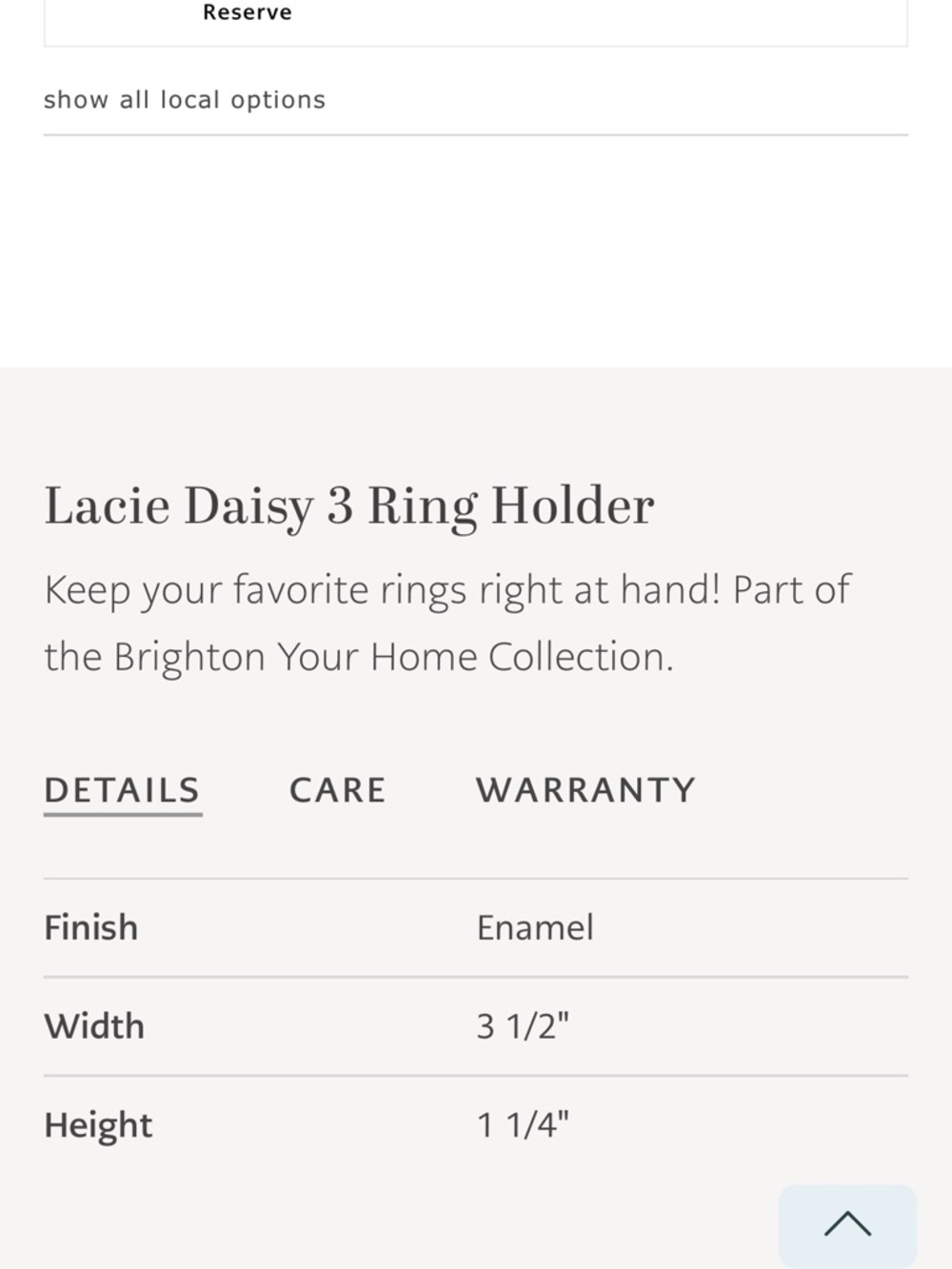 Brighton Lacie Daisy Heart-Shaped Jewelry Holder in Silver and Cream - Picture 5 of 5